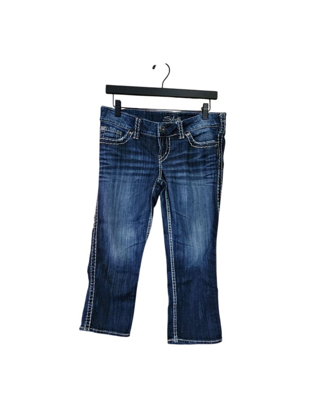 Silver Jeans McKenzie Capri Denim Jeans Womens Size 28